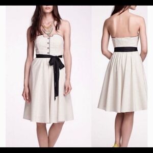 Anthropologie Girls From Savoy Novella Polka Dot Strapless Dress